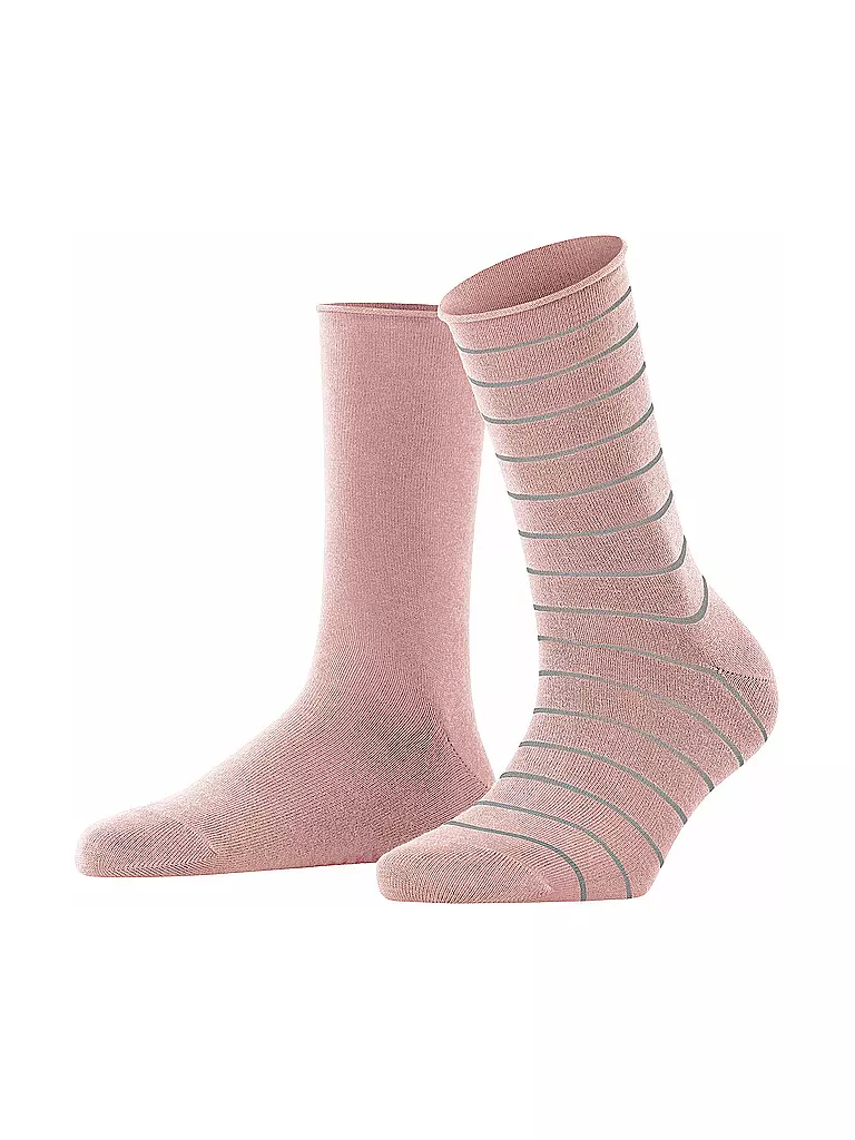 FALKE | Happy Stripe Paquete de 2 Blossom | Rosa