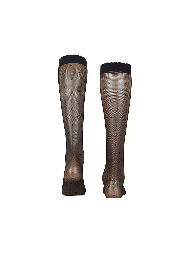 FALKE | Kniestrümpfe DOT 15 Den negro | Negro