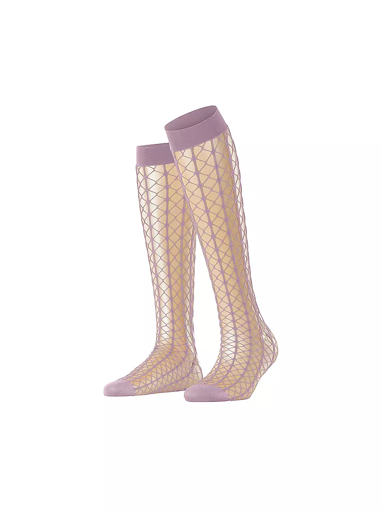 FALKE | Kniestrümpfe PARADISE NET rosa concha | Rosa