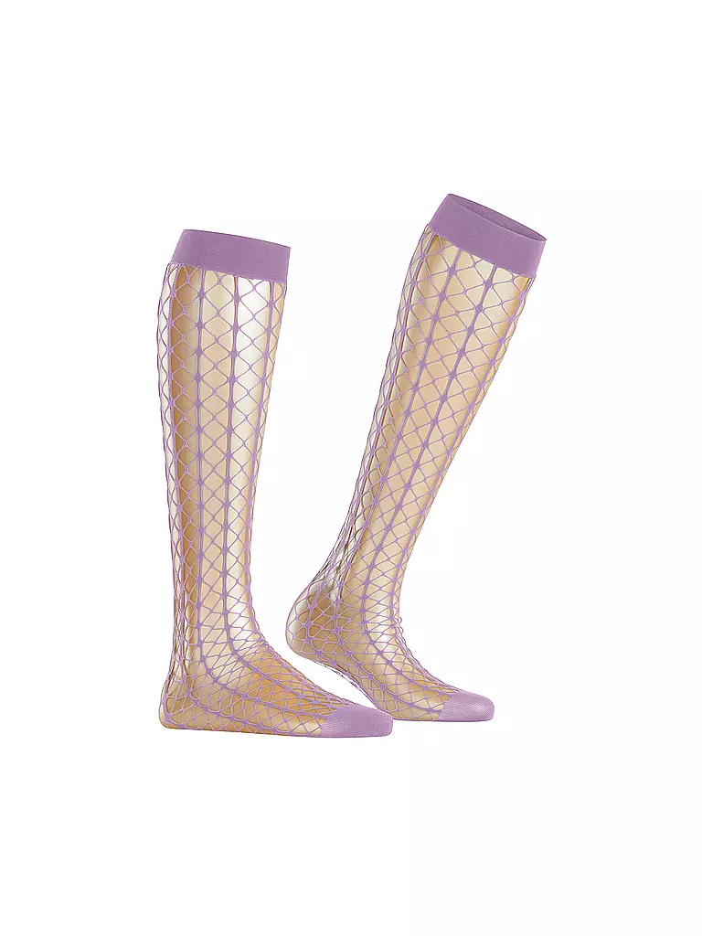 FALKE | Kniestrümpfe PARADISE NET rosa concha | Rosa