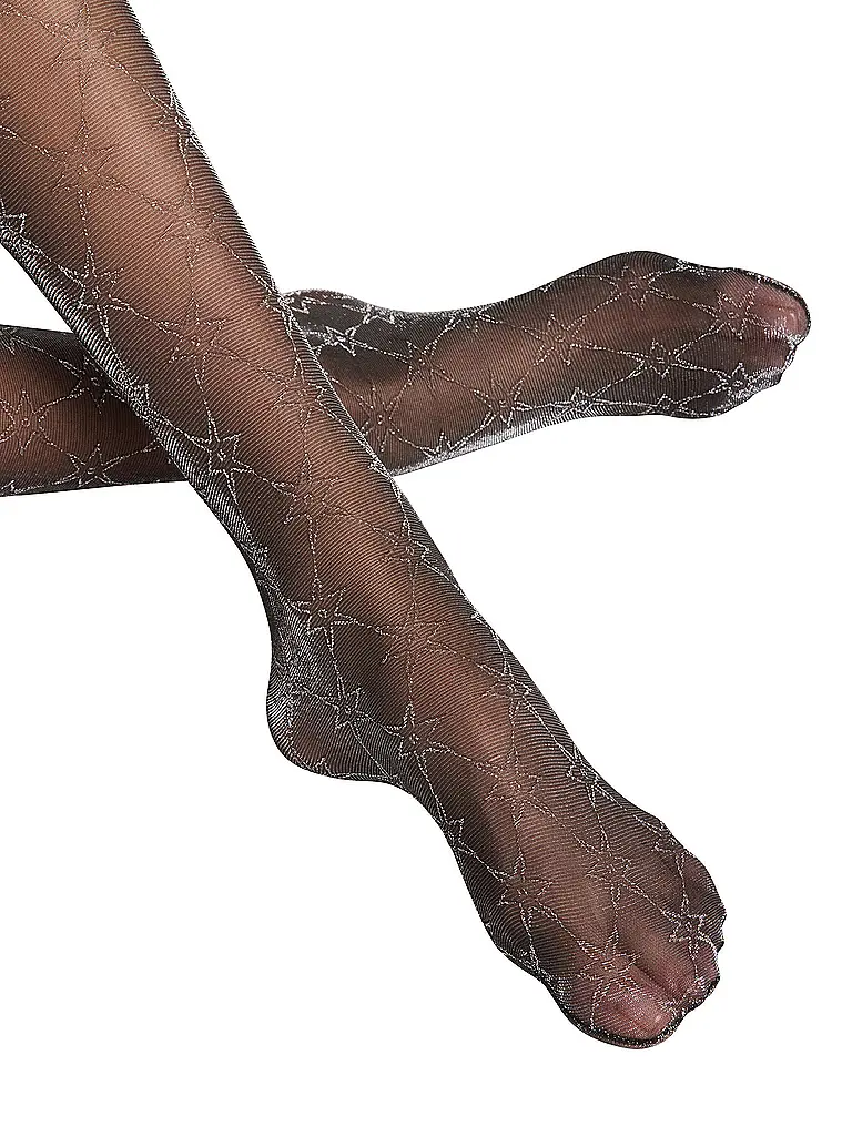 FALKE | Medias de moda GALAXY 20 DEN negro / plata | 