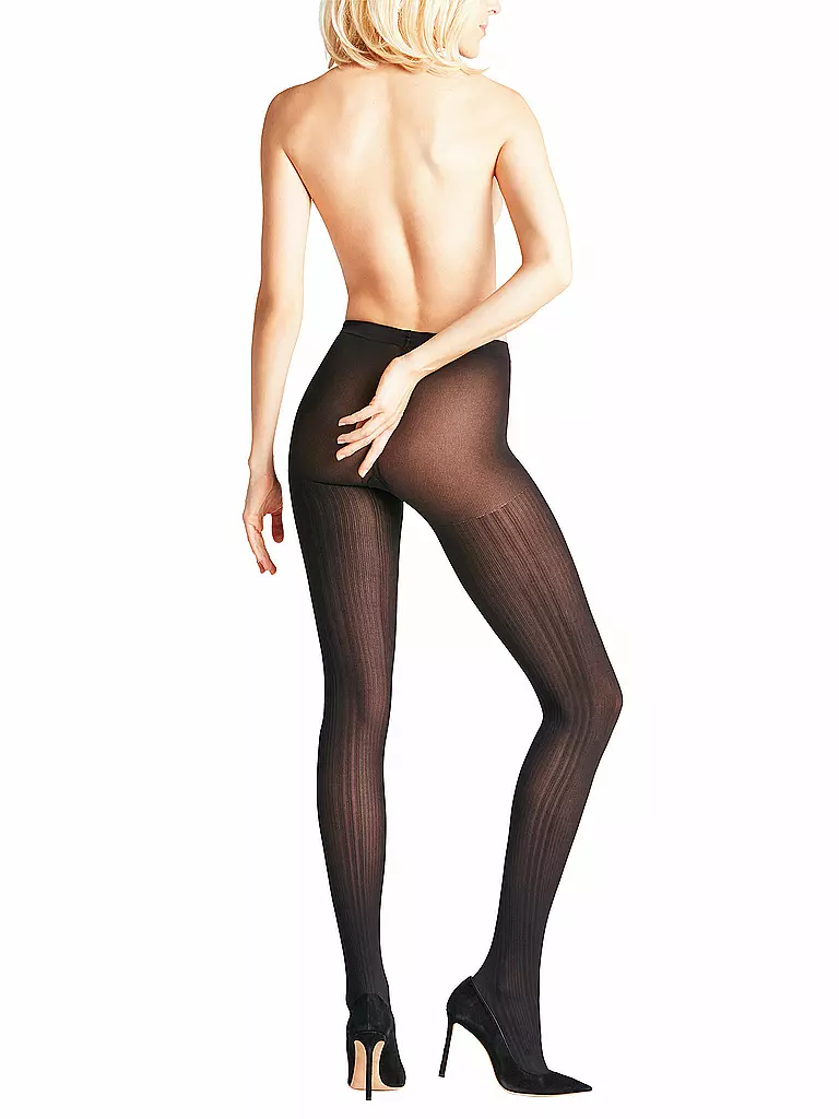 FALKE | Medias de moda Prime Rib 60 Black | Negro
