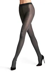 FALKE | Medias de moda SLICK SKIN blue ink | Negro