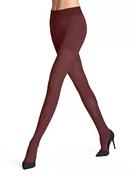 FALKE | Medias de punto FABLE ESTATE negras | Rojo oscuro