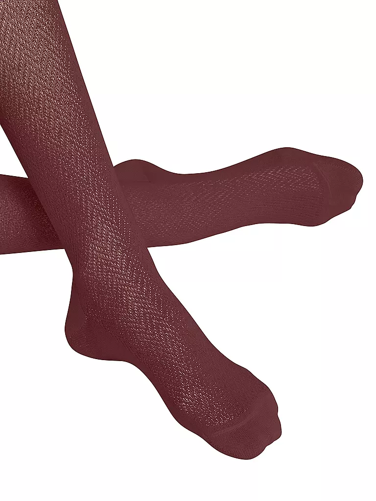 FALKE | Medias de punto FABLE ESTATE cayena | Rojo oscuro