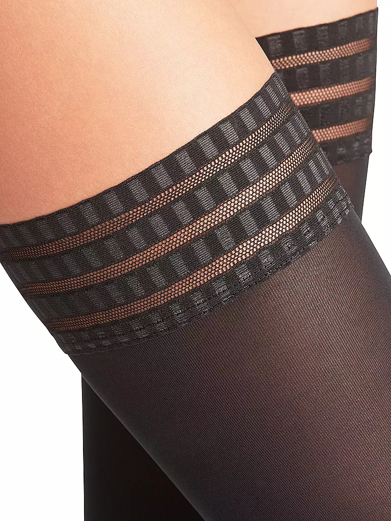 FALKE | Medias finas pure matt 50 black | Negro