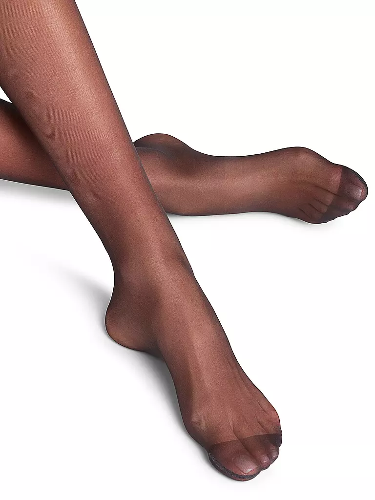 FALKE | Medias finas Seidenglatt 15 DEN negro | Negro