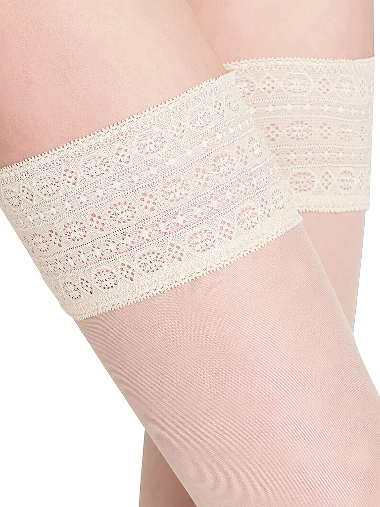 FALKE | Medias Stay Ups 15 champagne | Crema