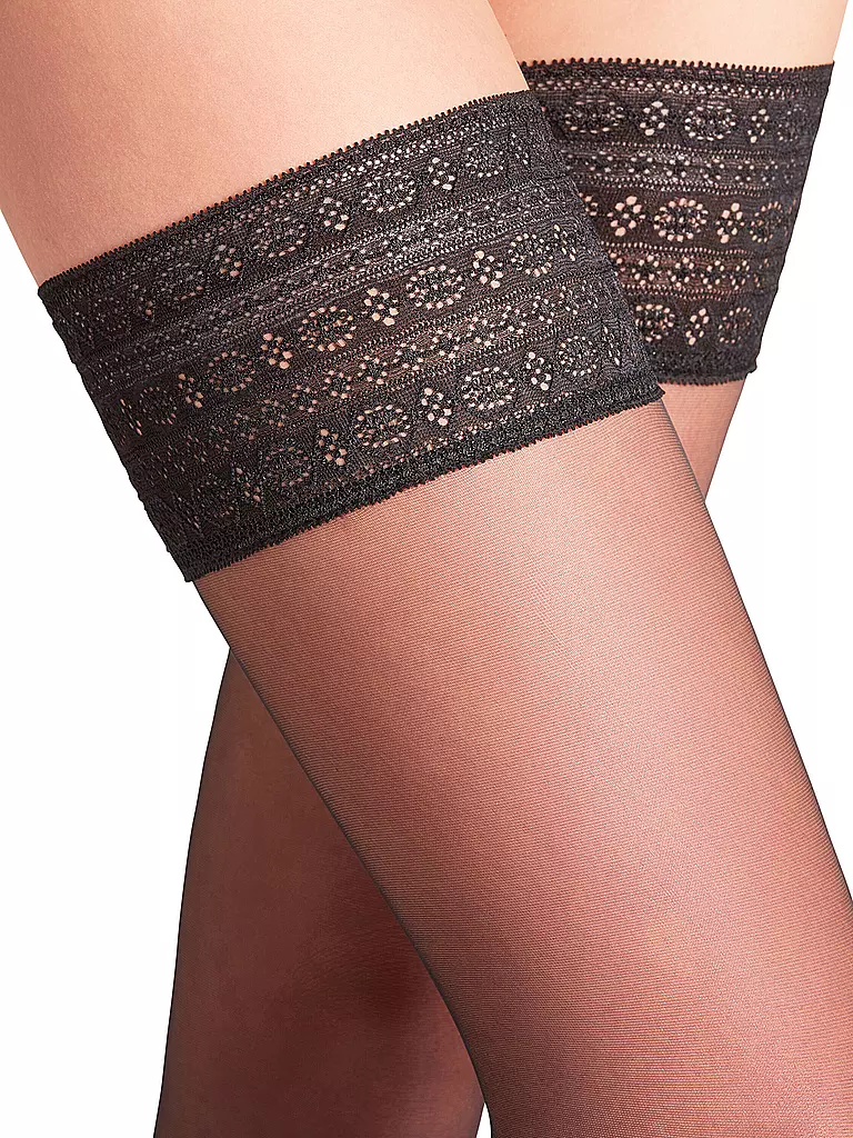 FALKE | Medias Stay Ups 15 negro |