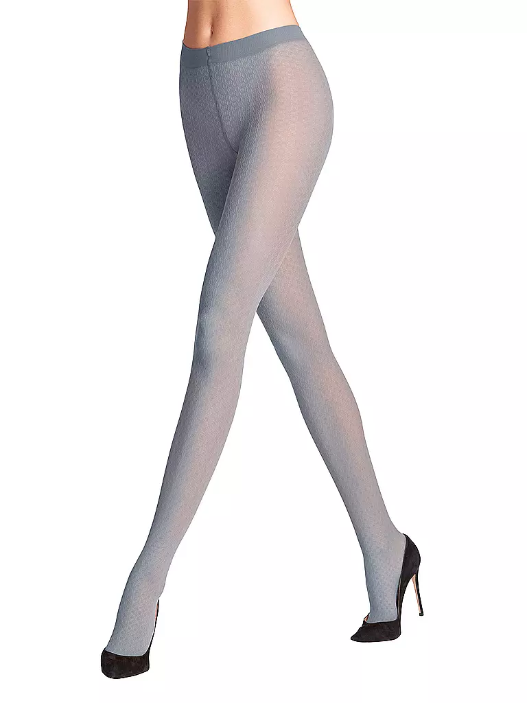 FALKE | Modestrumpfhose LULLABY steel grey | Gris claro