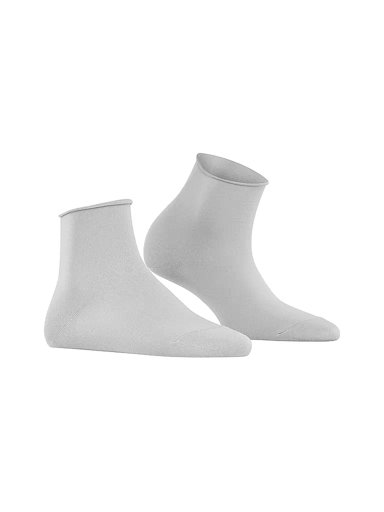 FALKE | Sneaker Socken COTTON TOUCH silver | Gris claro