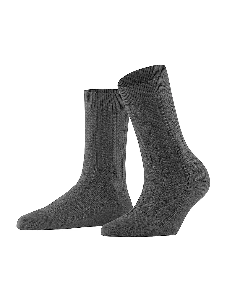 FALKE | Socken NEEDLEPOINT dark rock | Gris