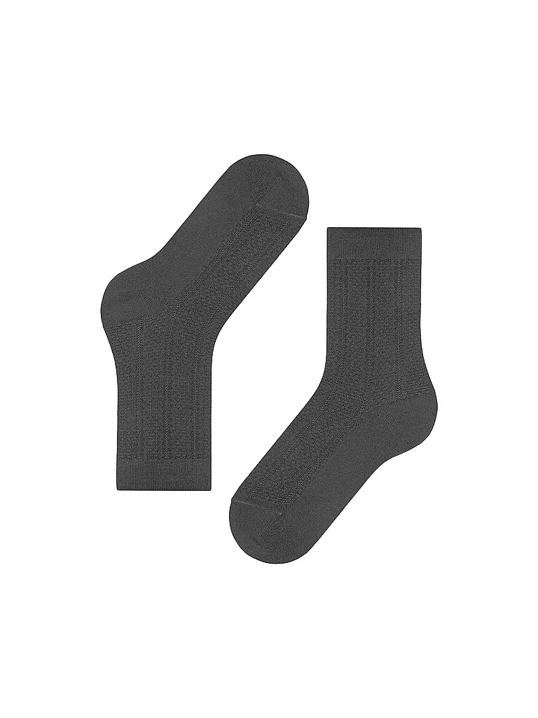 FALKE | Socken NEEDLEPOINT dark rock | Gris