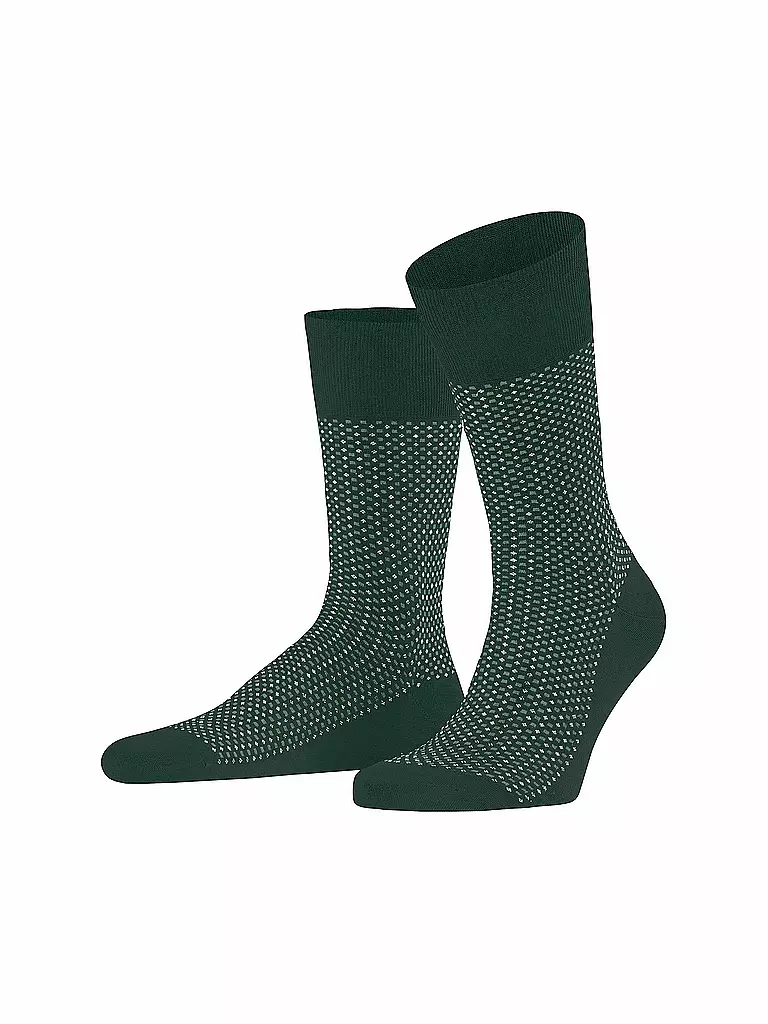FALKE | Socken UPTOWN TIE hunter green | Verde oscuro
