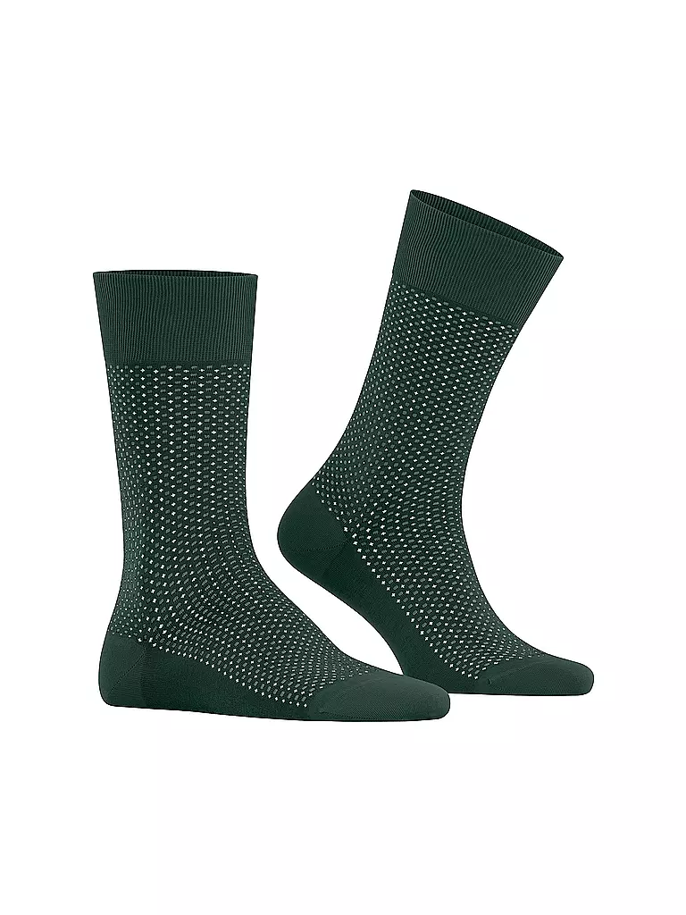 FALKE | Socken UPTOWN TIE hunter green | Verde oscuro