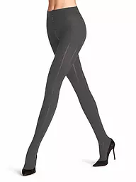 FALKE | Strickstrumpfhose NEEDLEPOINT black | Gris