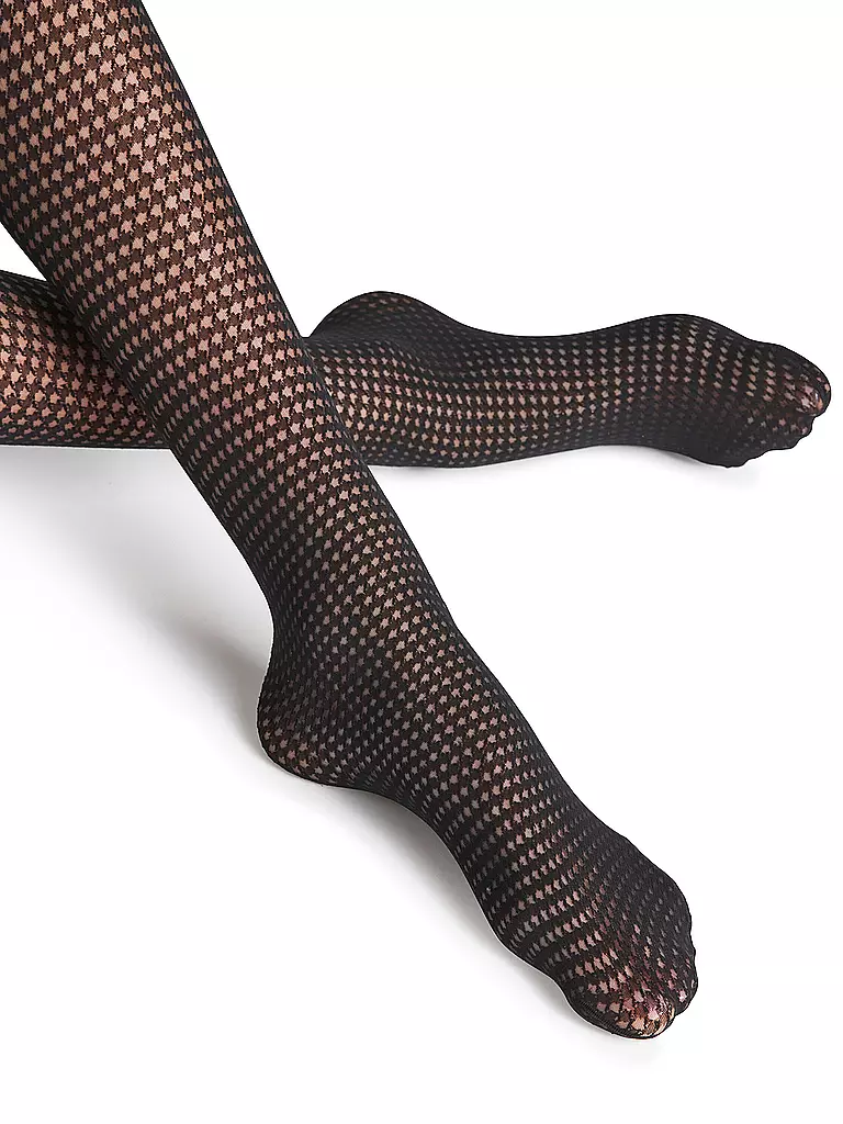 FALKE | Strumpfhose HOUNDSTOOTH 15 den negro |