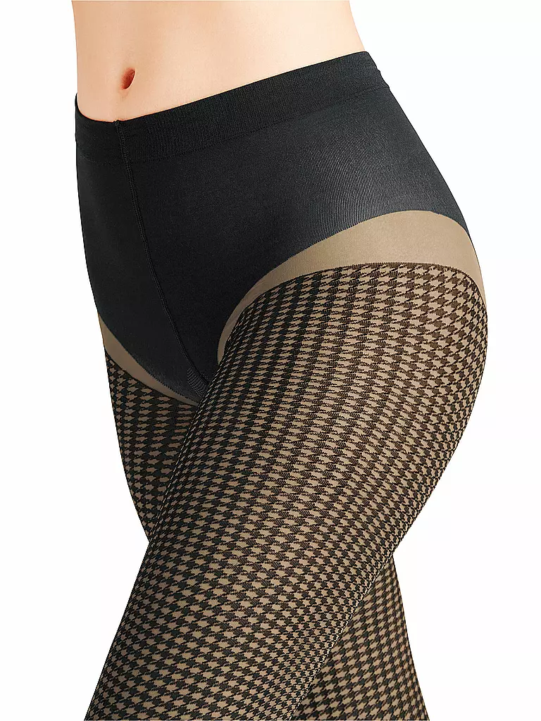 FALKE | Strumpfhose HOUNDSTOOTH 15 den powder | Beige