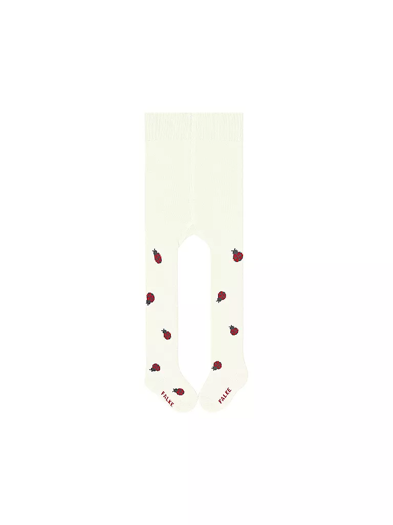 FALKE | Termostrumpfhose para bebé niña CUTE LADYBUG blanco hueso | Crema