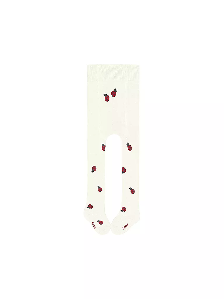 FALKE | Termostrumpfhose para bebé niña CUTE LADYBUG blanco hueso | 