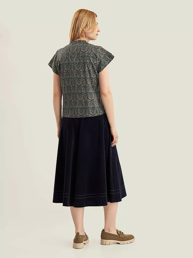 FELI & HANS | Trachtenbluse BABS | Azul oscuro