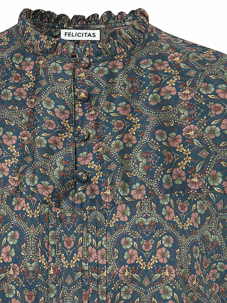 FELI & HANS | Trachtenbluse BABS | Azul oscuro