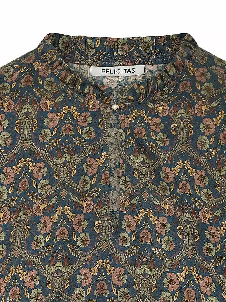 FELI & HANS | Trachtenbluse BAYLEE | Azul oscuro