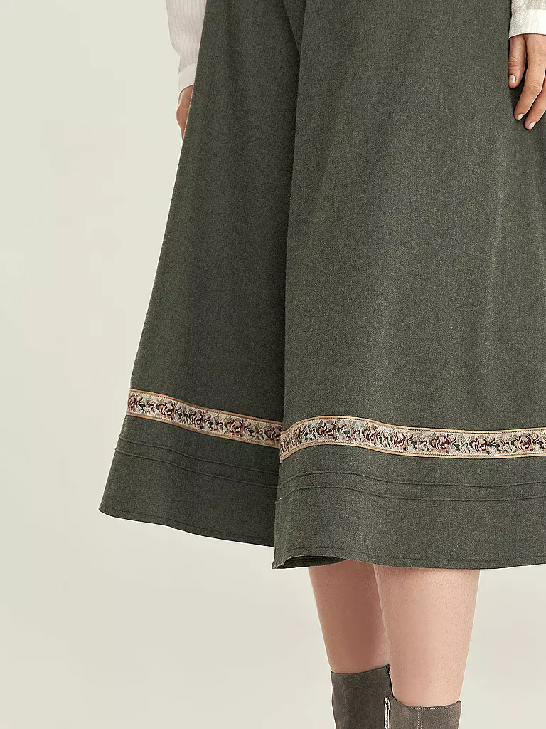 FELI & HANS | Trachtenrock ROSWITA | Verde oscuro