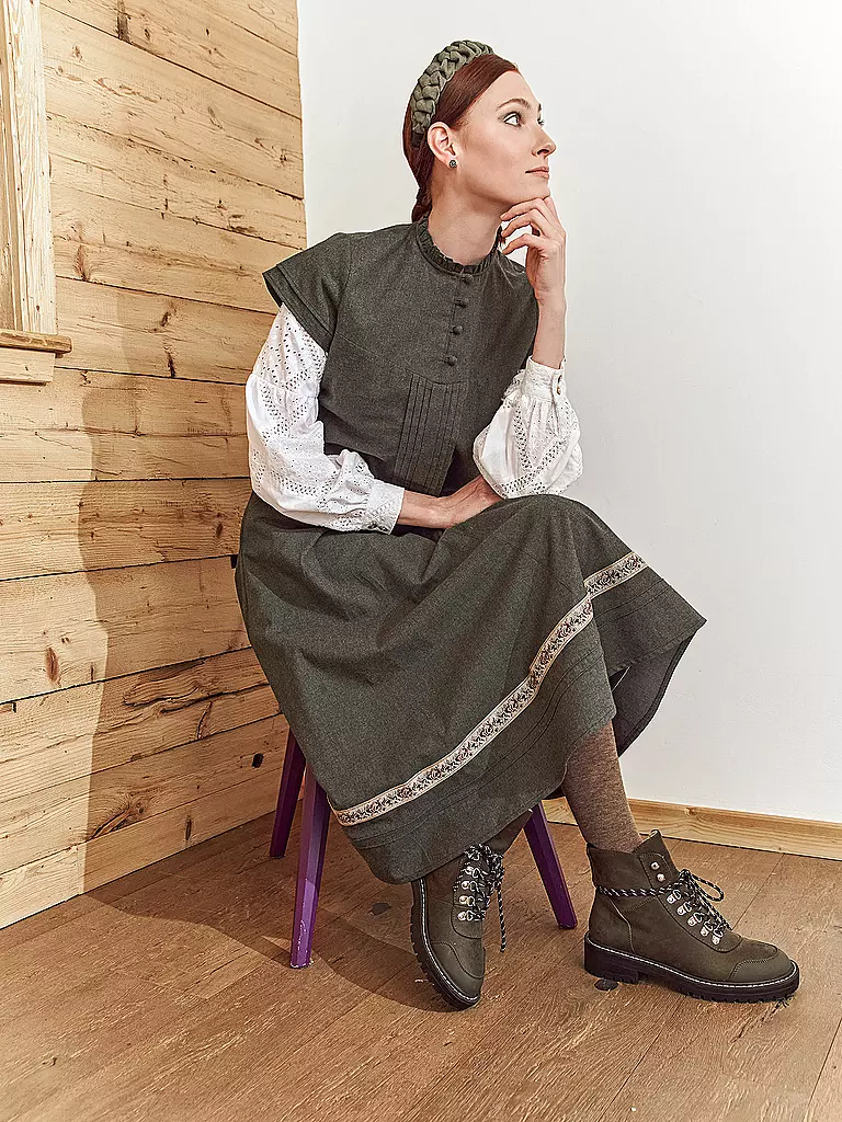 FELI & HANS | Trachtenrock ROSWITA | Verde oscuro