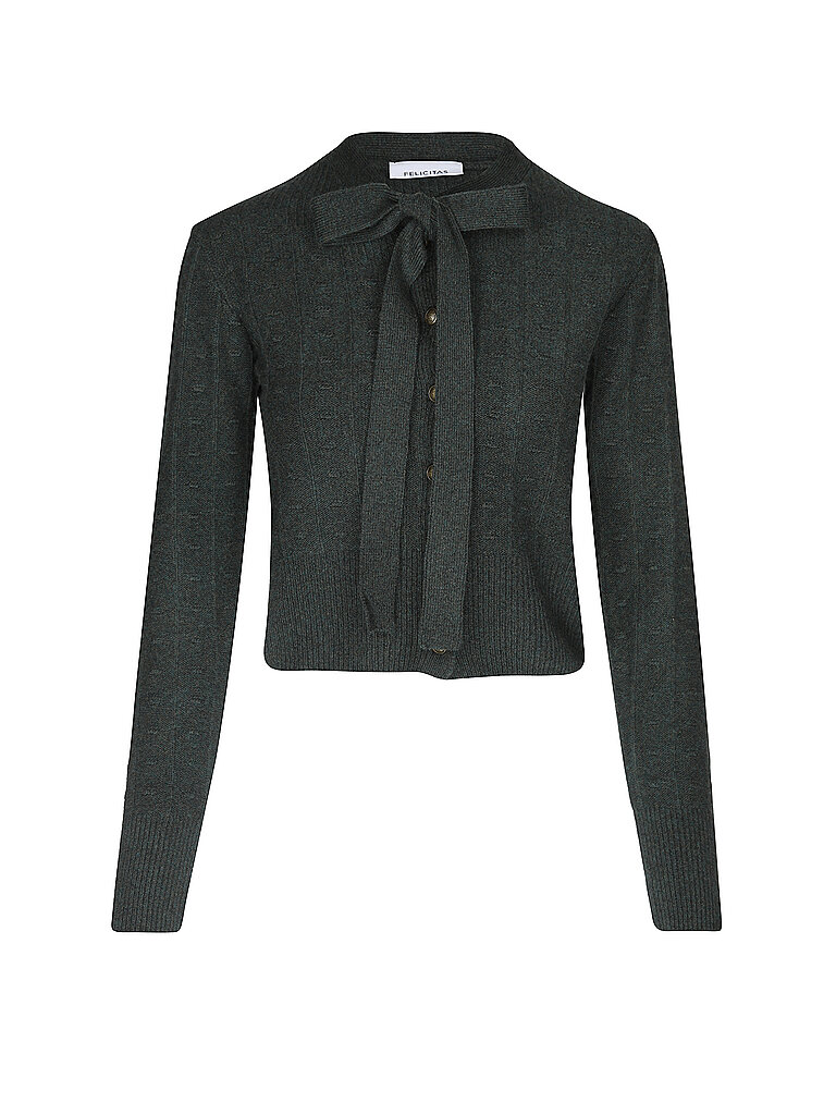 Felicitas Trachtenstrickjacke CORDULA verde oscuro