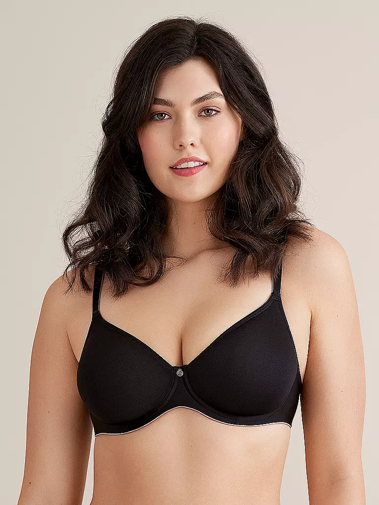 FELINA CONTURELLE | Sujetador spacer con aros "Pure Feeling" negro | Negro