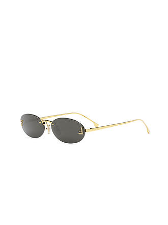 FENDI | Gafas de sol ovaladas doradas FENDI First Crystal