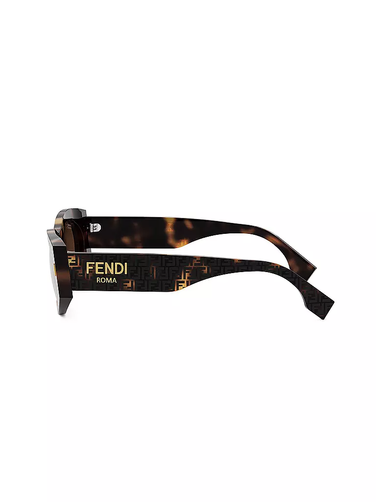 FENDI | FENDI Roma braune ovale Sonnenbrille | Marrón