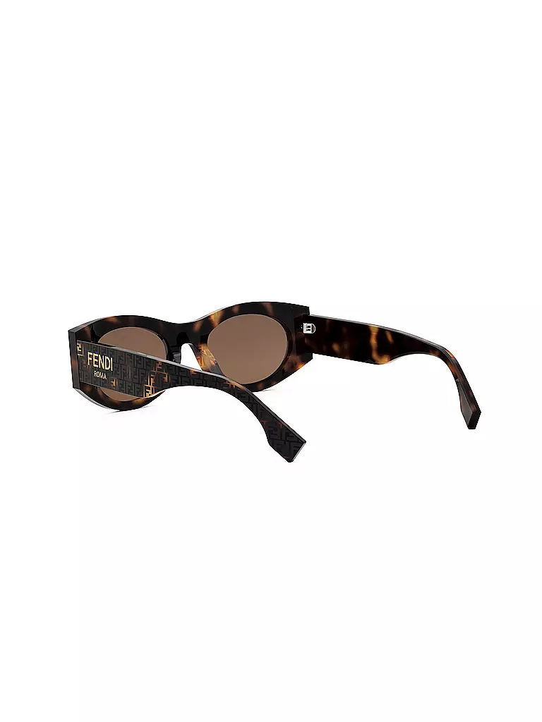 FENDI | FENDI Roma braune ovale Sonnenbrille | Marrón