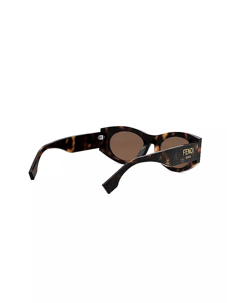 FENDI | FENDI Roma braune ovale Sonnenbrille | Marrón