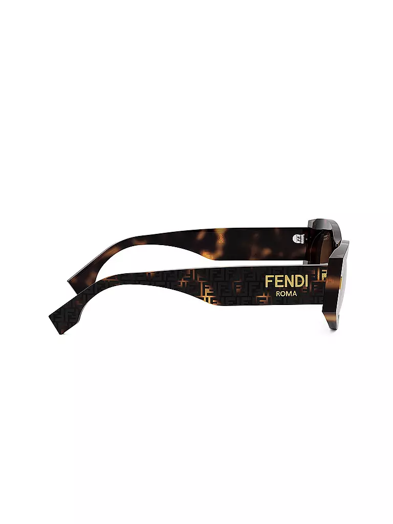 FENDI | FENDI Roma braune ovale Sonnenbrille | Marrón