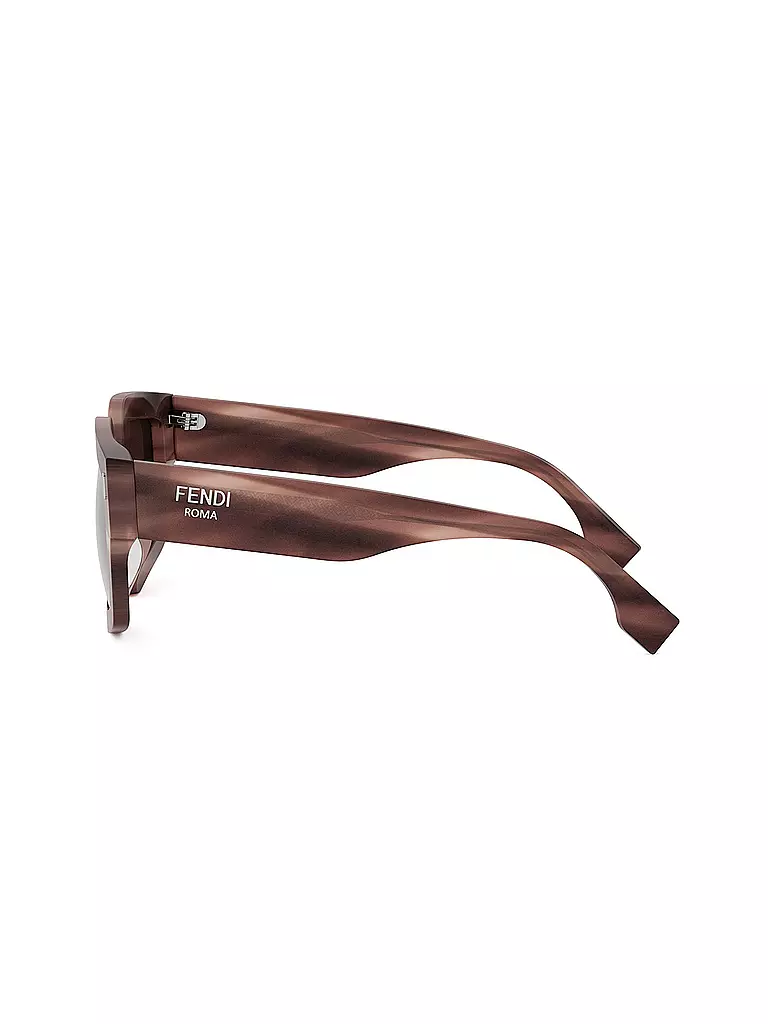 FENDI | FENDI Roma rose eckige Sonnenbrille  | Marrón