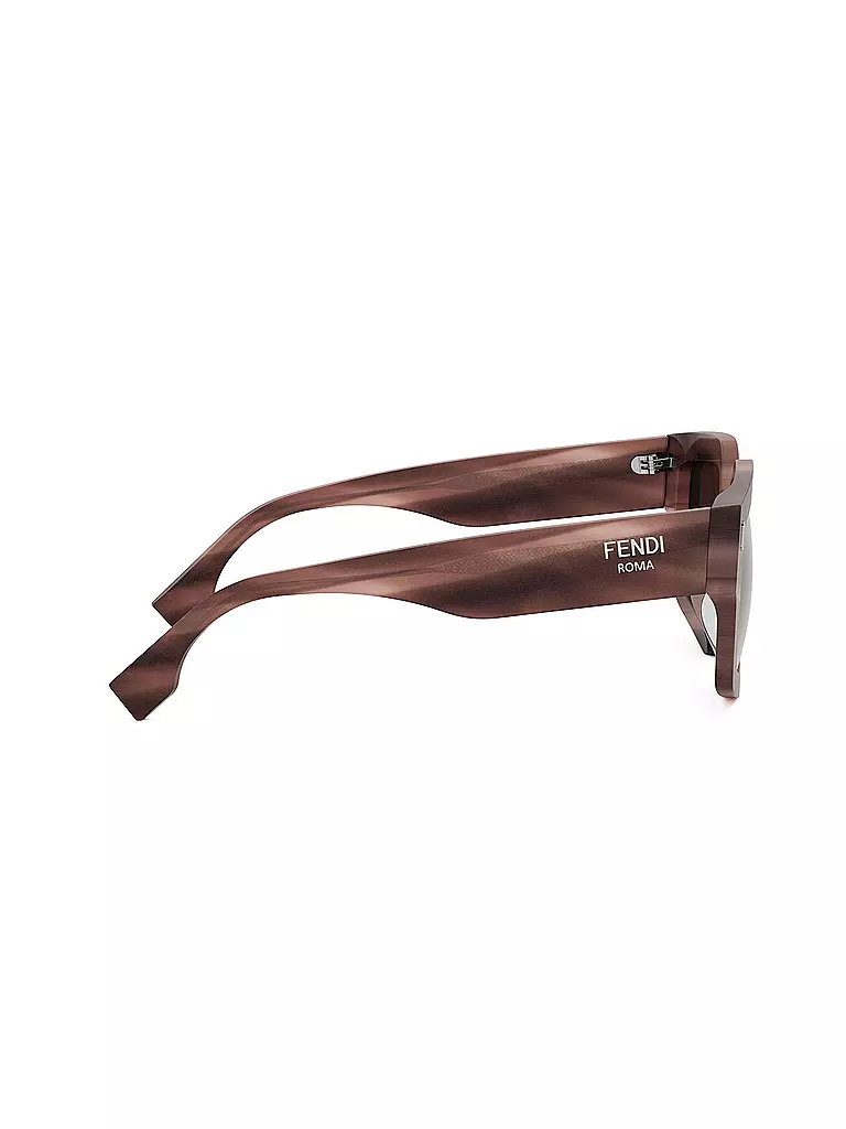 FENDI | FENDI Roma rose eckige Sonnenbrille  | Marrón