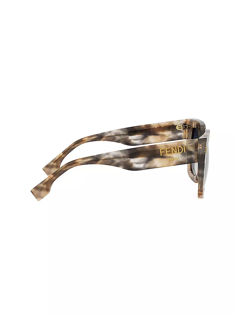 FENDI | Gafas de sol cuadradas color havana marrón Roma de FENDI | 