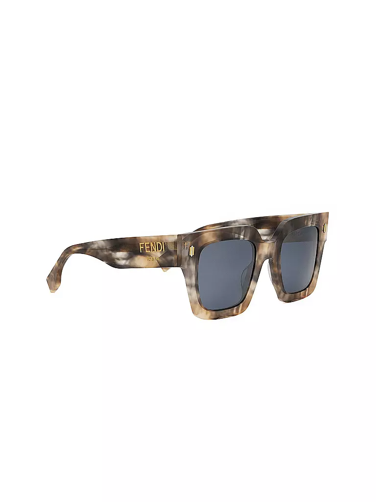 FENDI | Gafas de sol cuadradas color havana marrón Roma de FENDI | 