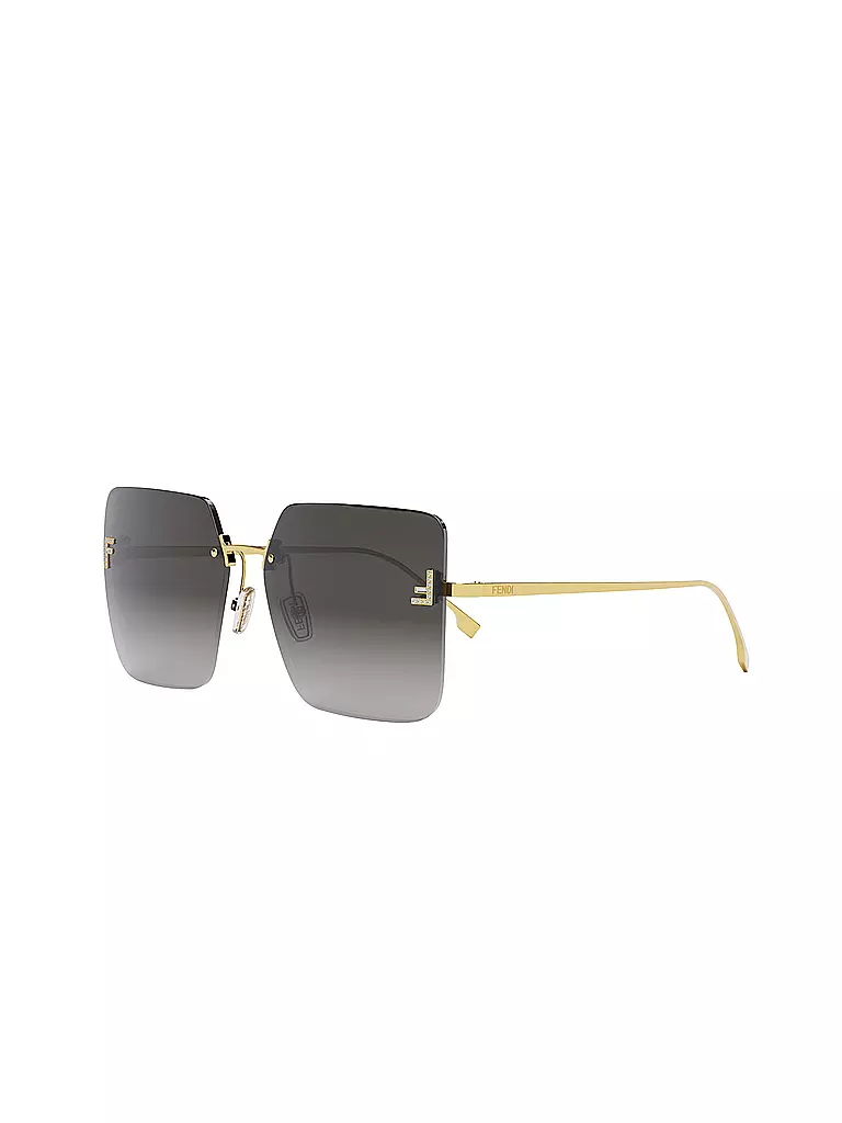 FENDI | Gafas de sol cuadradas doradas FENDI First Crystal | Oro