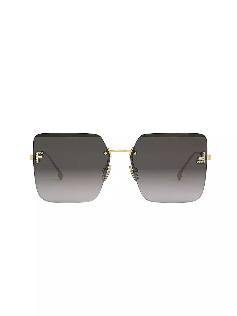 FENDI | Gafas de sol cuadradas doradas FENDI First Crystal | 