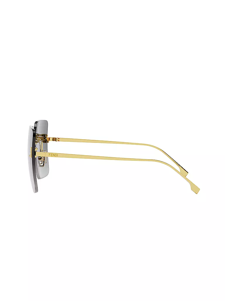 FENDI | Gafas de sol cuadradas doradas FENDI First Crystal | 