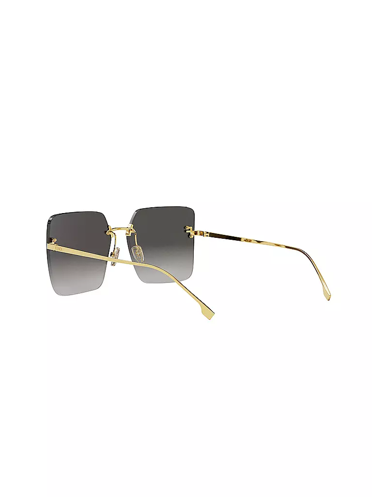 FENDI | Gafas de sol cuadradas doradas FENDI First Crystal | 