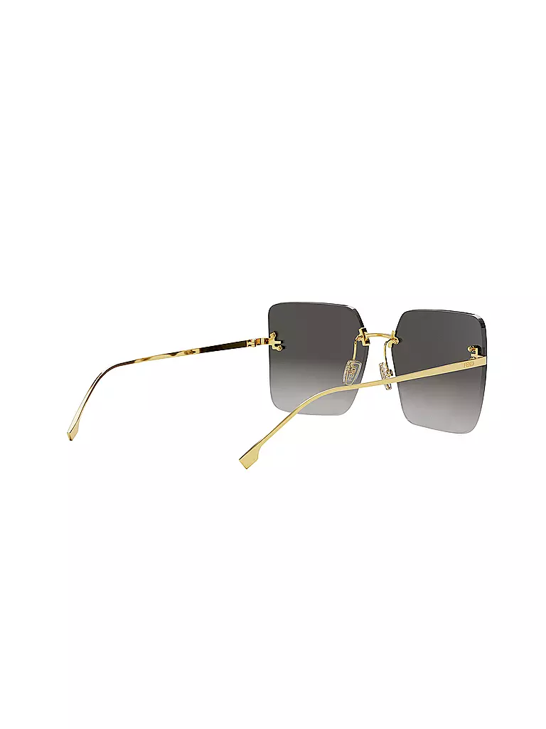 FENDI | Gafas de sol cuadradas doradas FENDI First Crystal | 