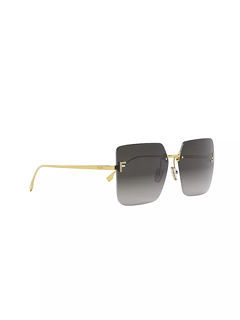 FENDI | Gafas de sol cuadradas doradas FENDI First Crystal | 