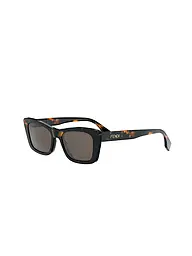 FENDI | Gafas de sol cuadradas negras con letras de FENDI | Marrón