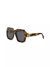 FENDI | Gafas de sol cuadradas verdes FF Diamonds | Marrón