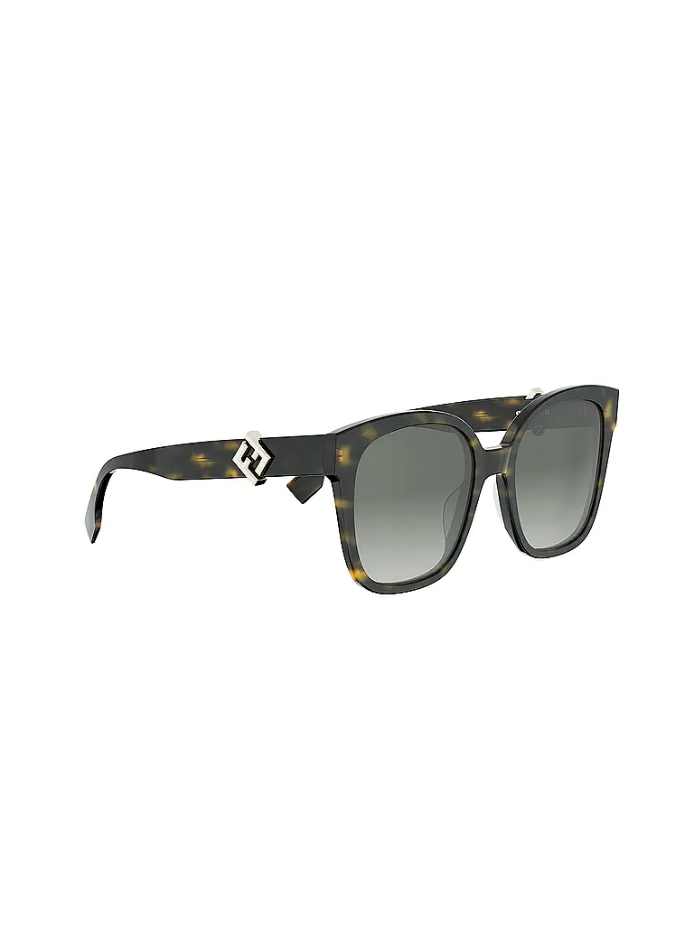 FENDI | Gafas de sol cuadradas FF Diamonds Havana | 