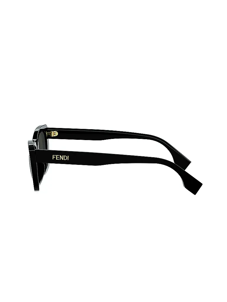 FENDI | Gafas de sol cuadradas negras con letras de FENDI | Negro